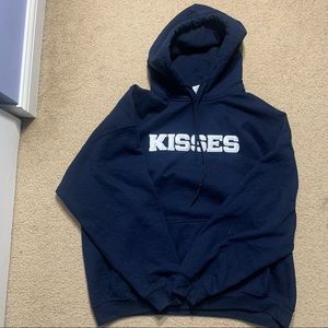 vintage navy blue hershey kisses chocolate hoodie